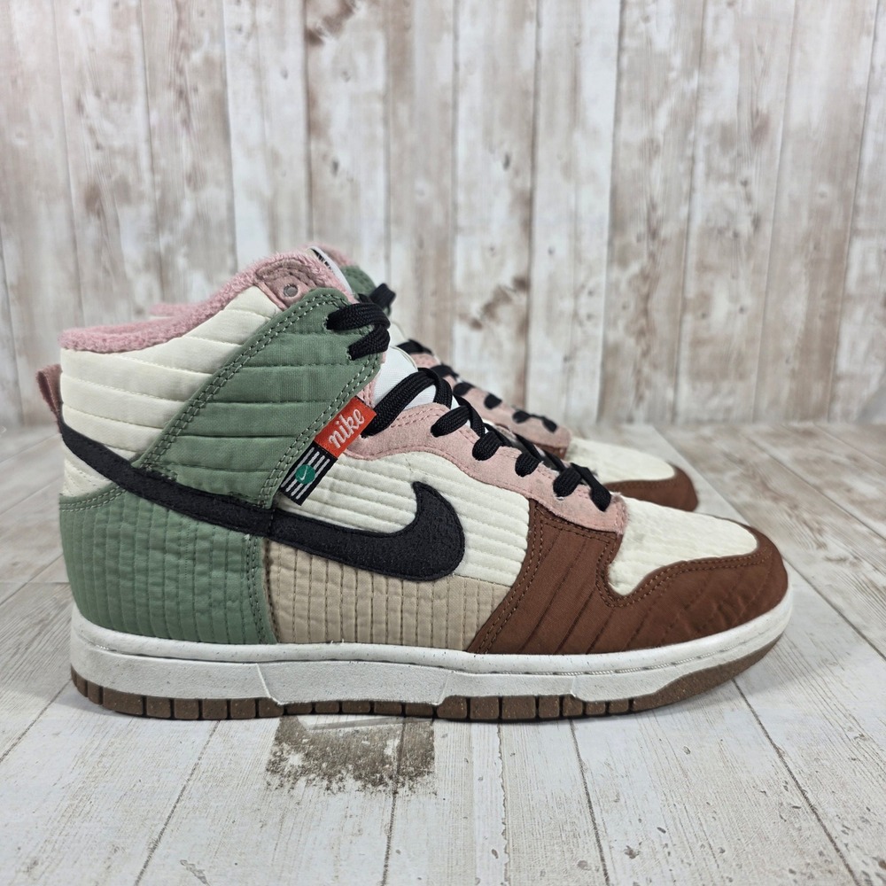 Nike‎ Dunk High Next Nature Toasty Rattan Brown Green DN9909-100 Womens 7